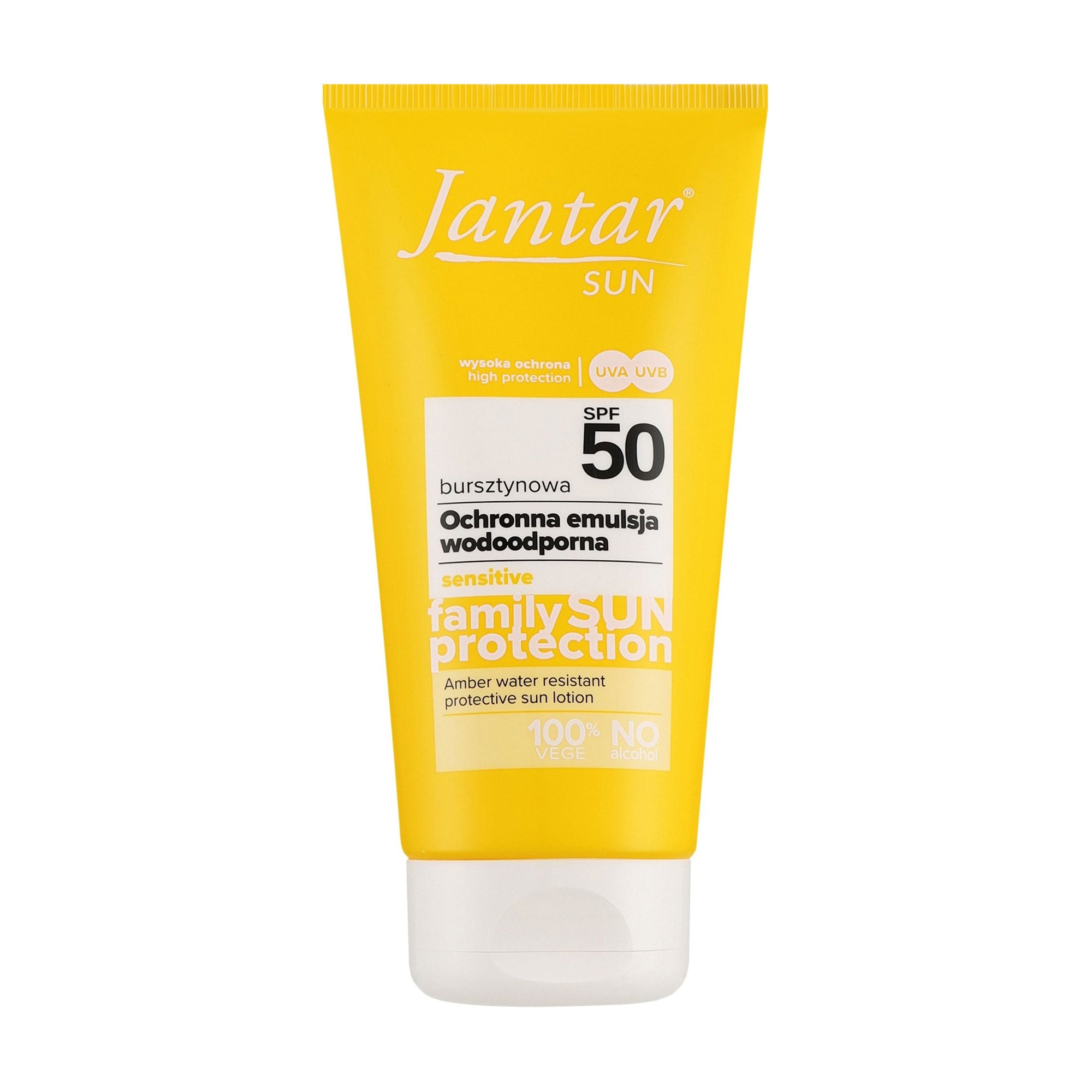 Водостійка сонцезахисна емульсія для тіла Farmona Jantar Sun Family Protection SPF 50, 150 мл